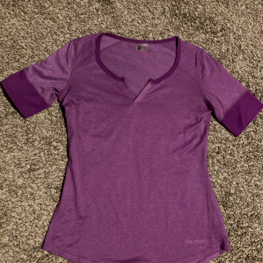 Marmot hiking shirt. Moisture wicking and quick dry.